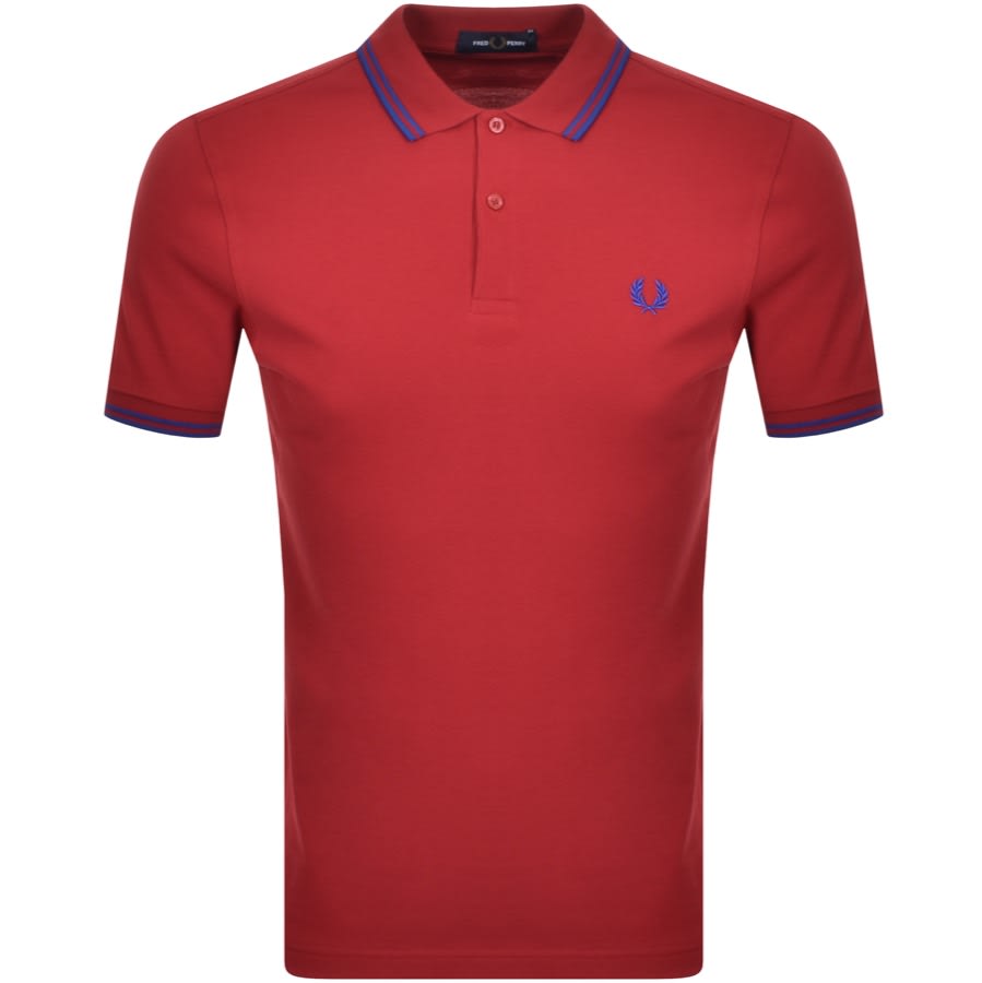 Alternative Image for ProductFred Perry Twin Tipped Polo T Shirt Red1